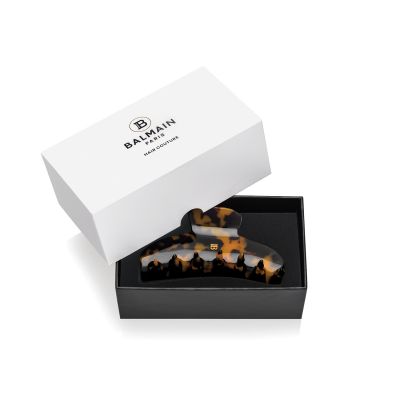 Balmain Pince cheveux Large Tortoise 琥珀色18K鍍金髮夾(大)