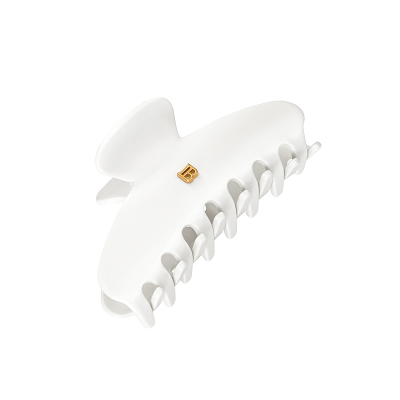 Balmain Pince cheveux Medium White 白色18K鍍金髮夾 (中)