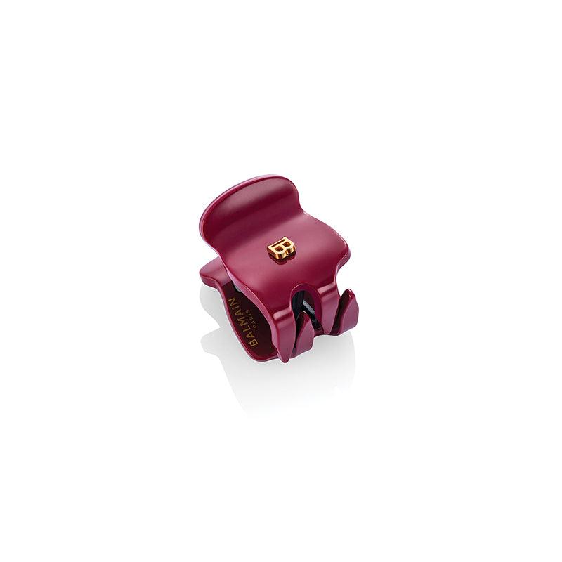 Balmain Limited Edition Pince à Cheveux Extra Small Velv Burg