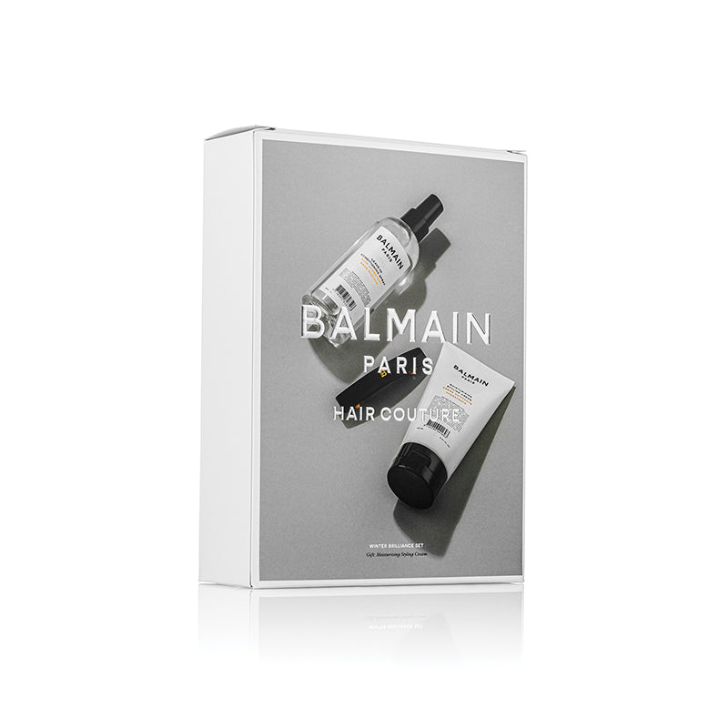 Balmain Winter Brilliance Set FW23 (Barrette, Leave-in conditioner, Moisturizing Styling Cream )