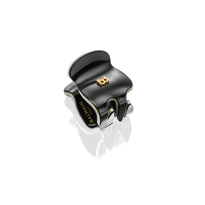 Balmain Cellulose Acetate Pince a Cheveux Black / White
