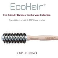 Olivia Garden (特價有瑕疵的產品 Defective) Eco-Friendly Bamboo Combo Vent Collection   2 1/4" EH-COV24, 2 5/8" EH-COV34, 3" EH-COV44,
