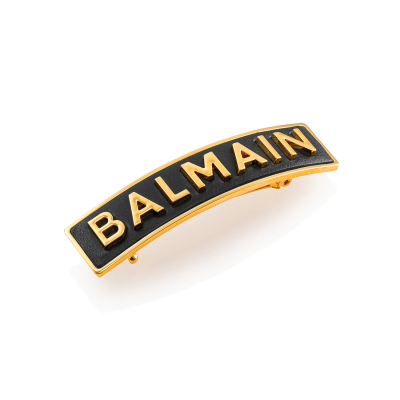 Balmain Limited Edition Barrette Pour Cheveux- Medium 鍍金真皮髮簪