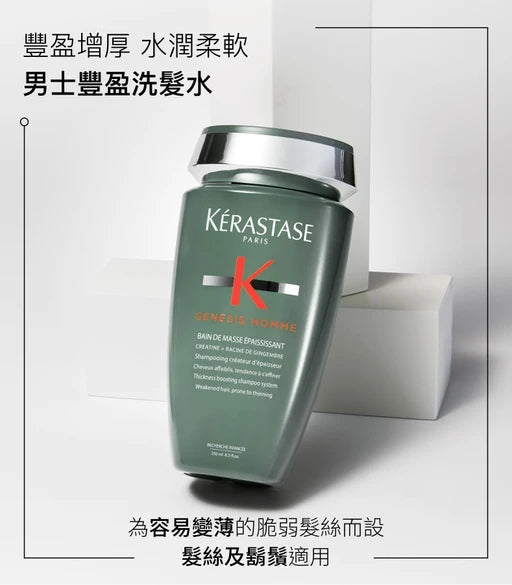 Kerastase GENESIS HOMME Bain De Masse Epaississant Shampoo 男士防掉髮雙重豐盈浴髮乳