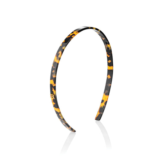 Balmain Cellulose Acetate Headband Tortoise Shell Small