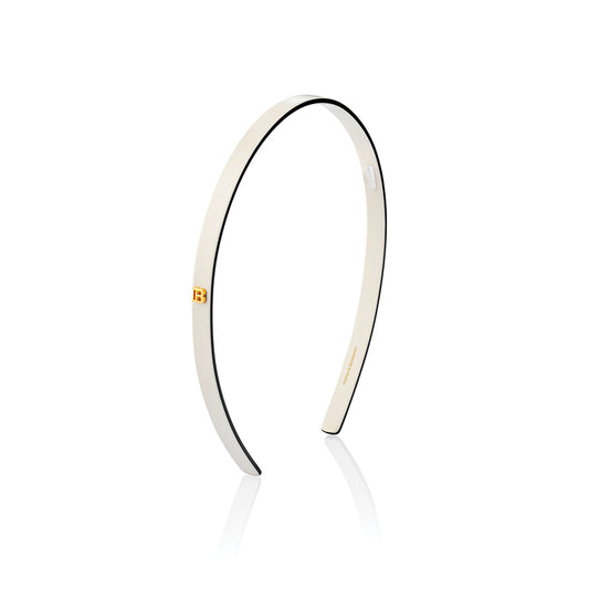 Balmain Cellulose Acetate Headband White Small 限量版頭箍