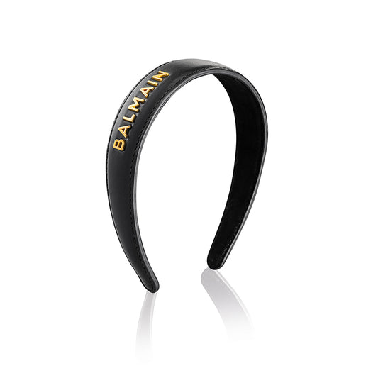 Balmain Limited Edition Headband Large 限量版真皮黑頭箍