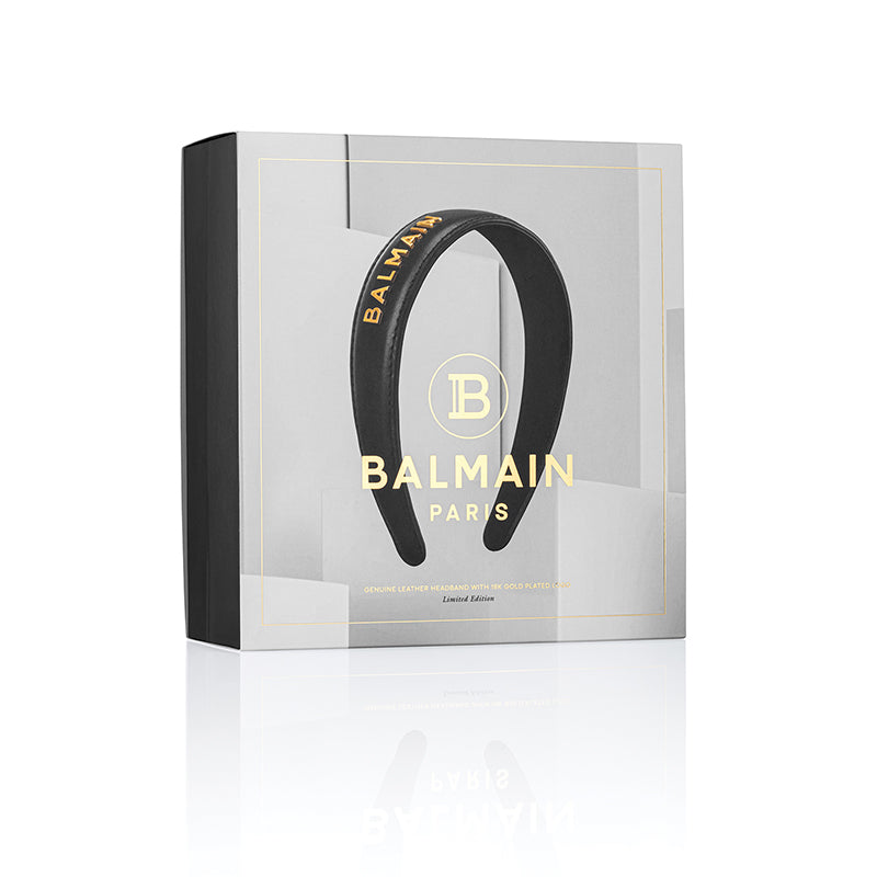 Balmain Limited Edition Headband Large 限量版真皮黑頭箍