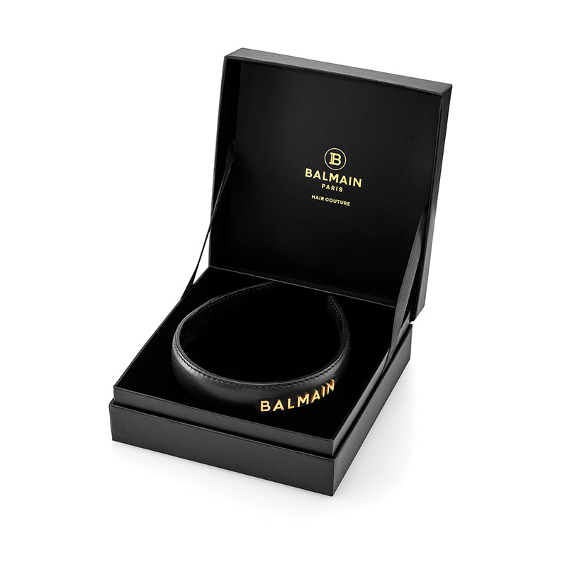 Balmain Limited Edition Headband Large 限量版真皮黑頭箍
