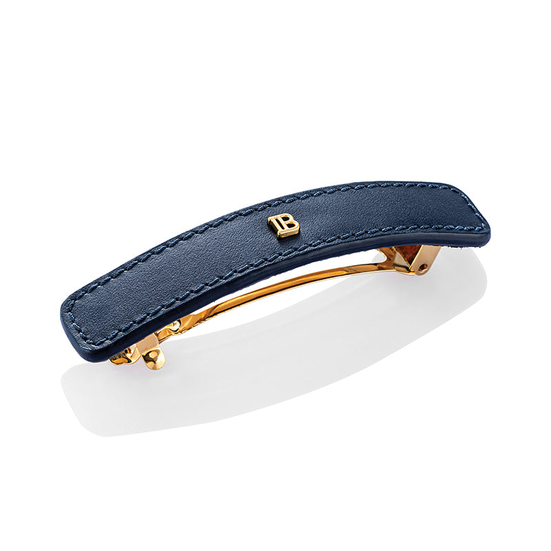 Balmain Limited Edition Leather Barrette Cosmic Sapphire C4 25