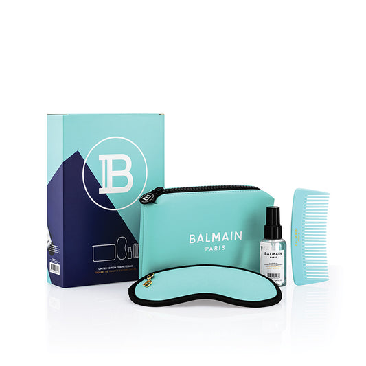 Balmain Limited Edition Cosmetic Bag -Turquoise 限量版化妝包 - 綠松石色