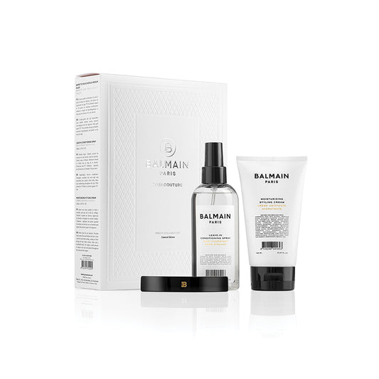 Balmain Winter Brilliance Set FW23 (Barrette, Leave-in conditioner, Moisturizing Styling Cream )