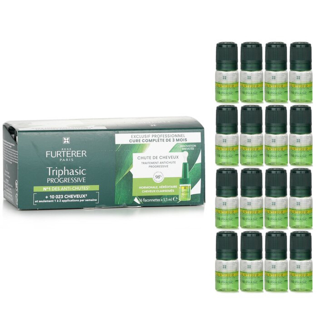René Furterer-Triphasic Progressive Anti-hair Loss Treatment 持續性脫髮防脫髮精華 16x5.5ml  (動搜買任何三件八折)